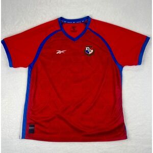 Reebok Panama Football Soccer Jersey World Cup Adult 2XL Red Blue